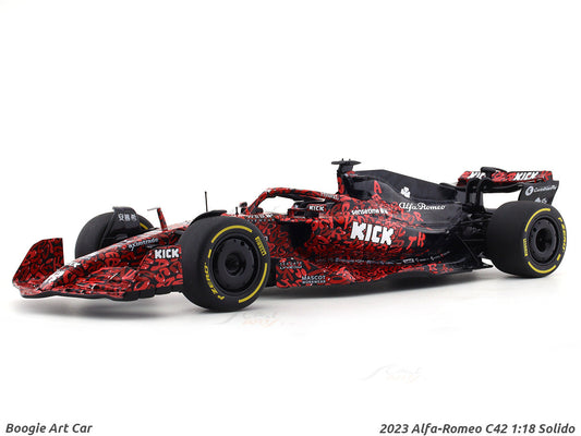 2023 Alfa-Romeo C42 BOOGIE Art Car 1:18 Solido diecast scale model car collectible