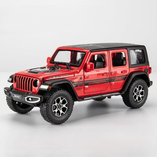 1:32 Jeep Rubicon 3 door Metal Die-cast Car | assorted colours