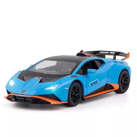1:24 Lambor-ghini Huracan STO Sports Car Diecast Metal Alloy Model car