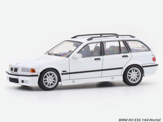 BMW M3 E36 Stock White 1:64 Mortal diecast scale model miniature car collectible