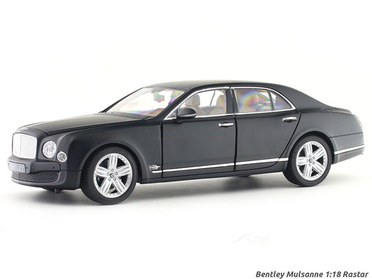 Bentley Mulsanne matte black 1:18 Rastar licensed diecast scale model car collectible