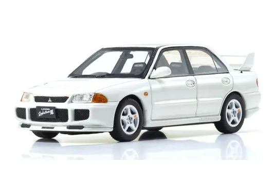 Mitsubishi Lancer Evolution III white 1:43 scale model car - Kyosho
