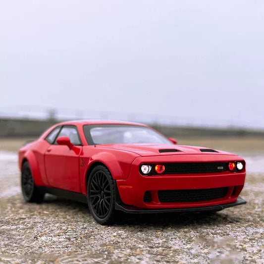Dodge Challenger SRT Metal Diecast Car 1:32 (15x6 cm)