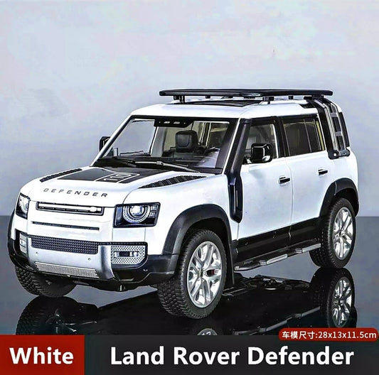 Defender 110 White Metal Diecast Car 1:18 (28x11 cm)