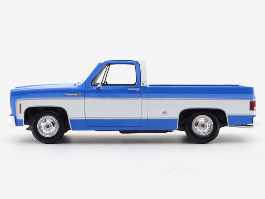 1974 Chevrolet Cheyenne Super C-10 blue 1:18 licensed diecast scale model collectible