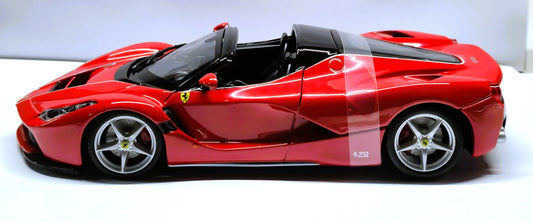 Ferrari Laferrari Aperta Red Black 1/24 Diecast Model Car