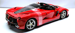 Ferrari Laferrari Aperta Red Black 1/24 Diecast Model Car