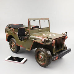 New Diecast Mini Willis Jeep Model Scale Model Car (1:18 Scale)