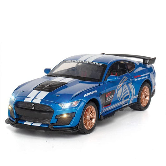 1:32 Ford Mustang Shelby GT500 Diecast Metal Pullback Toy car collectible