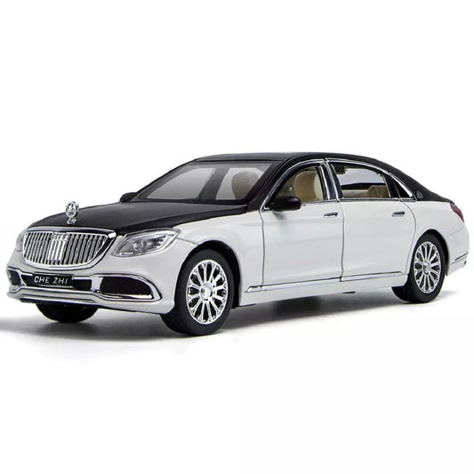 1:24 Big Mercedes Maybach S600 Toy Car Metal Pull Back Diecast Car