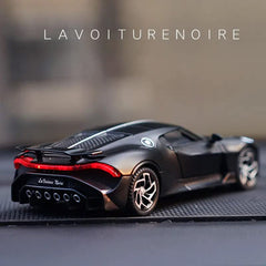 1:32 Bugatti LA Voiture Toy Car Metal Pull Back and Sound Light, Gifts Toys Multicolor