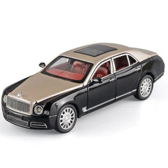 1:24 Scale Bentley Mulsanne Diecast Model Car with Pull-Back Action