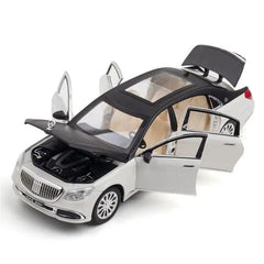 1:24 Big Mercedes Maybach S600 Toy Car Metal Pull Back Diecast Car