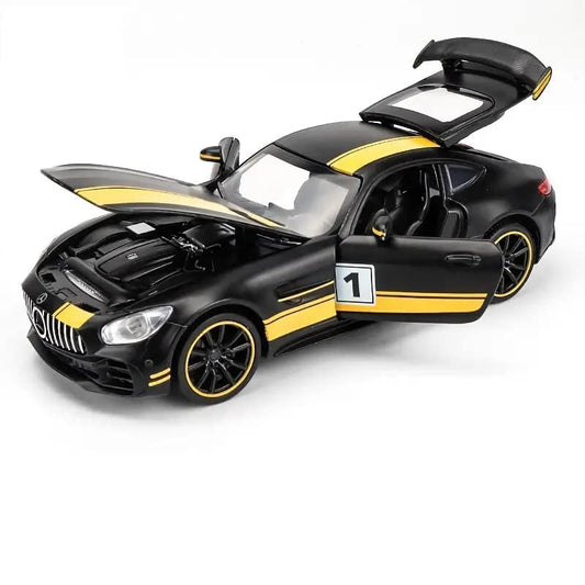 1:32 Mercedes AMG GTR Benz Diecast Metal Pullback Toy car collectible