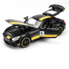 1:32 Mercedes AMG GTR Benz Diecast Metal Pullback Toy car collectible