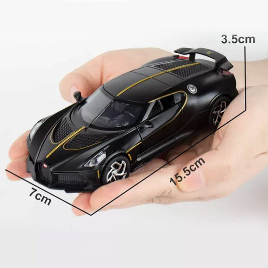 1:32 Bugatti LA Voiture Toy Car Metal Pull Back and Sound Light, Gifts Toys Multicolor