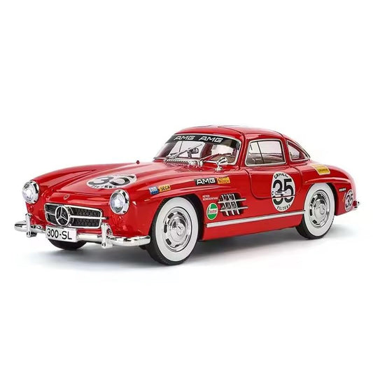 1:24 Mercedes Benz 300sl Vintage Sports Scale Model Diecast car