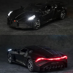 1:32 Bugatti LA Voiture Toy Car Metal Pull Back and Sound Light, Gifts Toys Multicolor