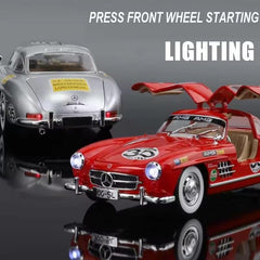 1:24 Mercedes Benz 300sl Vintage Sports Scale Model Diecast car