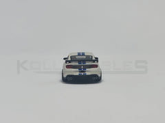 Shelby GT500 White 1:64 scale model car -