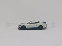 Shelby GT500 White 1:64 scale model car -