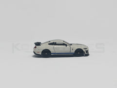 Shelby GT500 White 1:64 scale model car -