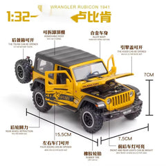 1:32 Jeep Wrangler Rubicon diecast scale model car | Assorted Colors