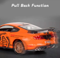 1:32 Ford Mustang Shelby GT500 Diecast Metal Pullback Toy car collectible