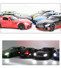 1:32 Mercedes AMG GTR Benz Diecast Metal Pullback Toy car collectible
