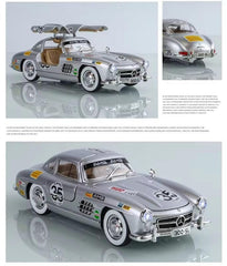 1:24 Mercedes Benz 300sl Vintage Sports Scale Model Diecast car