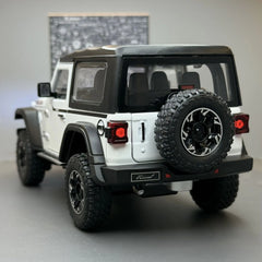 1:24 Jeep WRANGLER RUBICON Off-road with Sound and Light Pullback open door Metal Car Model