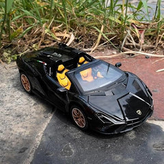 1:32 Open Lamborghini Sian Sport Diecast Metal Pullback car