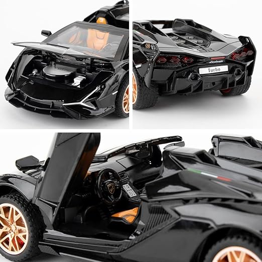 1:32 Open Lamborghini Sian Sport Diecast Metal Pullback car