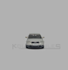 Audi A6 second generation (C5) metallic silver 1:64 scale model car - Xcartoys x Poprace