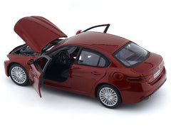 Alfa-Romeo Giulia Red 1:24 licensed diecast Scale Model car