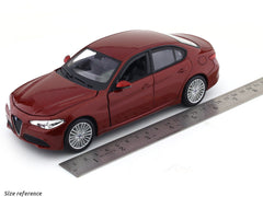 Alfa-Romeo Giulia Red 1:24 licensed diecast Scale Model car