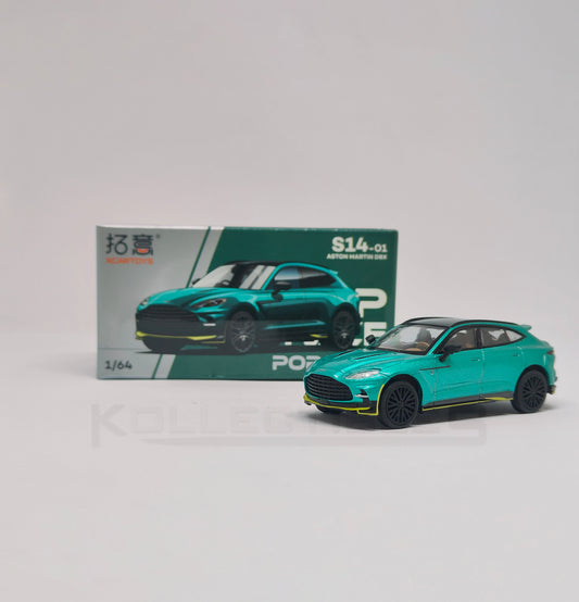 Aston martin DBX Green 1:64 scale model car - Xcartoys x Poprace