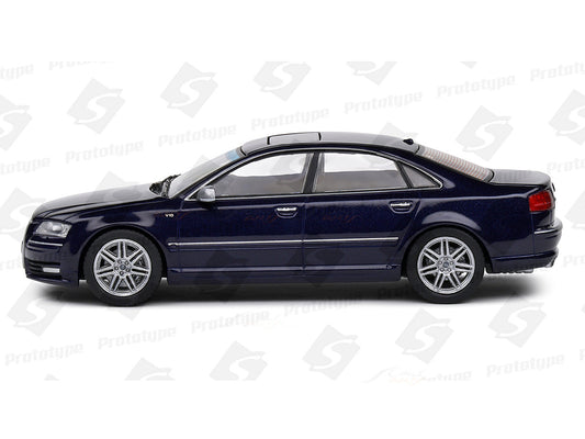Audi S8 D3 Night blue pearl 1:43 Solido licensed diecast Scale Model collectible