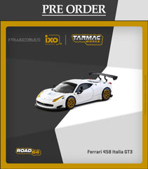 Ferrari 458 Italia GT3 White 1:64 scale model car - Tarmac Works