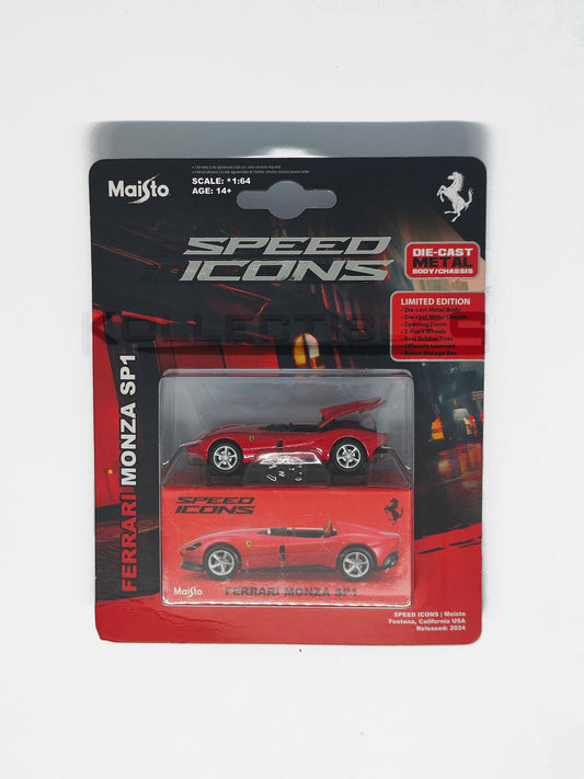 Speed Icons - Ferrari Monza SP1 Red 1:64 scale model car
