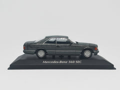 Mercedes Benz 560 SEC C126 1980 Grey Met 1:43 scale model car - Minichamps