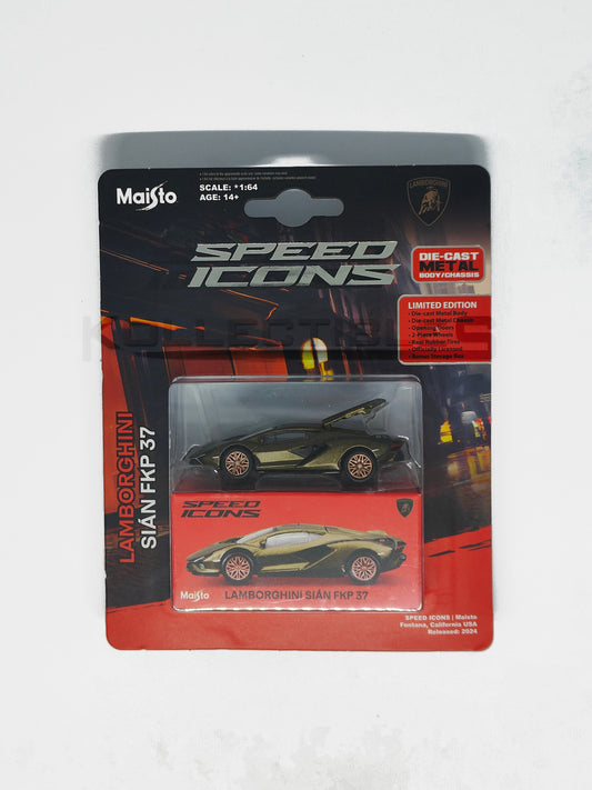 Speed icons - Lamborghini Sian FKP 37 Green 1:64 scale model car