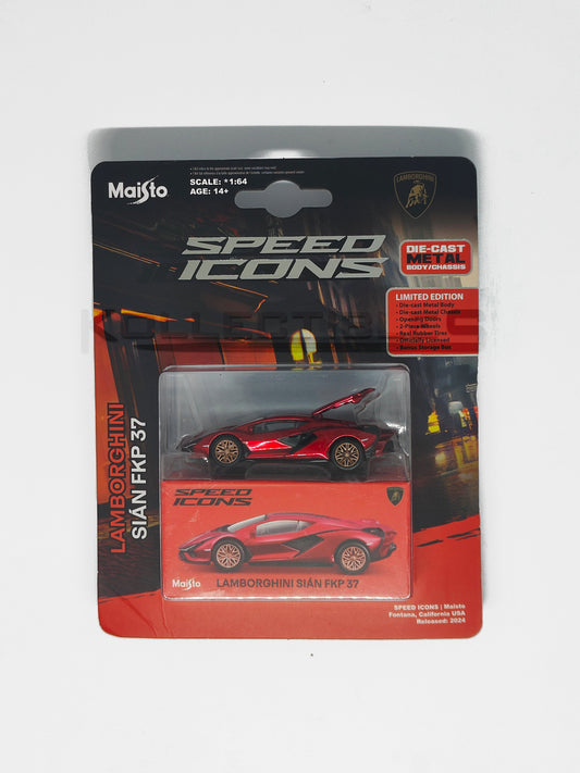 Speed icons - Lamborghini Sian FKP 37 Red 1:64 scale model car
