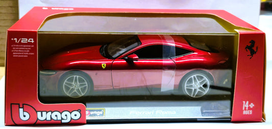 Ferrari Roma Dark Red 1/24 Diecast Model Car by