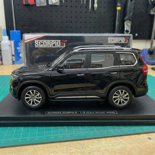 New Scorpio N Diecast Model Black Color (1:18 Scale)