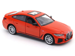BMW i4 M50 Red 1:34 MSZ licensed pullback diecast Scale Model car collectible