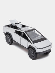 Tesla Cybertruck Trailer Camper 1:32 Diecast Scale model GREY