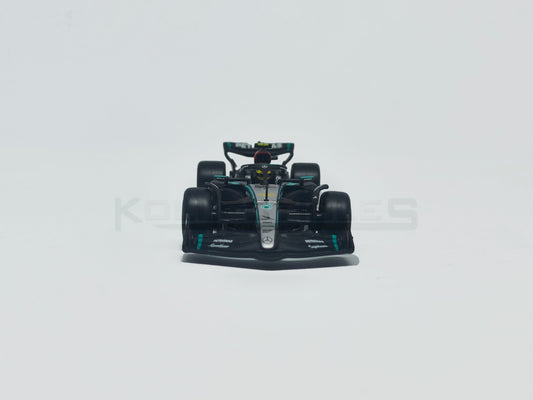 Mercedes AMG W-15 Formula 1 2024 Lewis Hamilton 1:43 scale model car with Acrylic case
