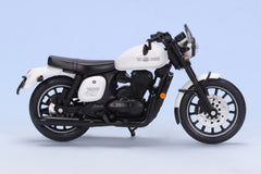 JAWA 42 bike miniature scale model bike in Sirius White colour scale 1/18