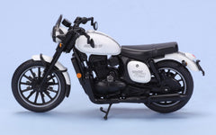 JAWA 42 bike miniature scale model bike in Sirius White colour scale 1/18